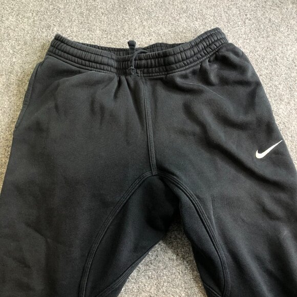Nike Sweatpants Mens Medium Black Fleece Joggers Swoosh Logo 826431-010 - Picture 3 of 12